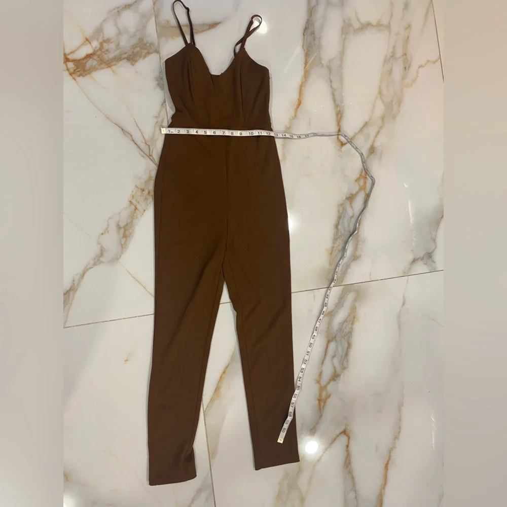 Forever 21  Brovn Jumpsuit Wide-Leg Structured - Picture 10 of 10